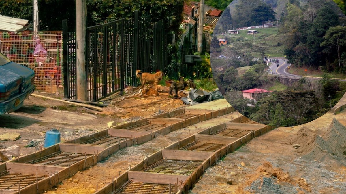 Nueva vías en vereda de Cundinamarca Cancha de Tejo en 15 días