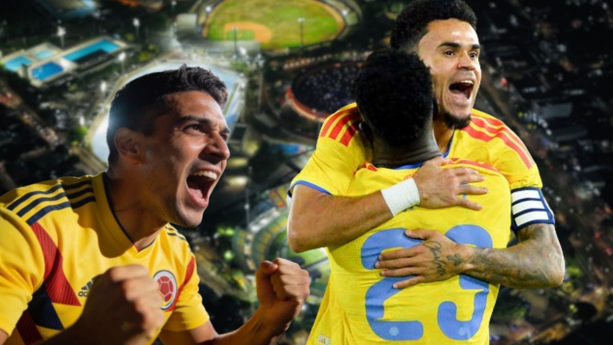 Hombre celebrando - gol de Luis Díaz