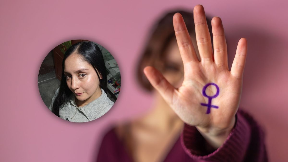 Mujer víctima de feminicidio y Evelin Garzón