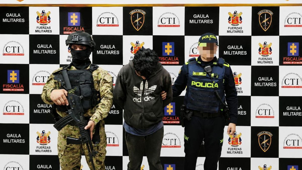 Persona capturada durante el operativo militar