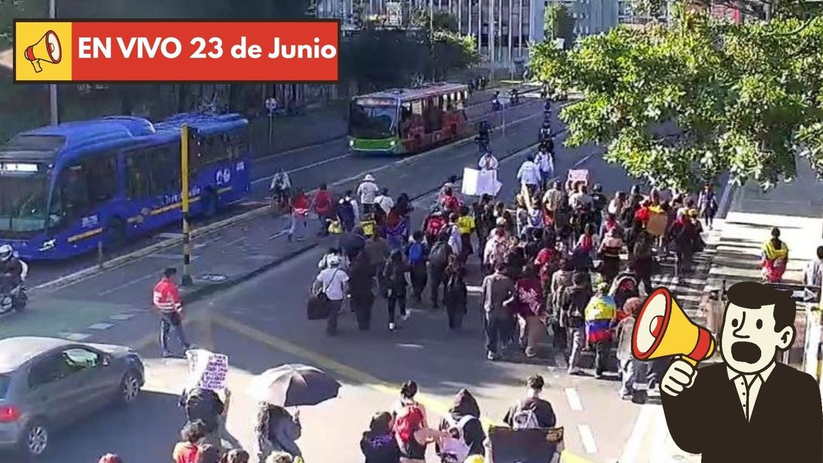 Manifestaciones en Bogotá este martes 23 de junio