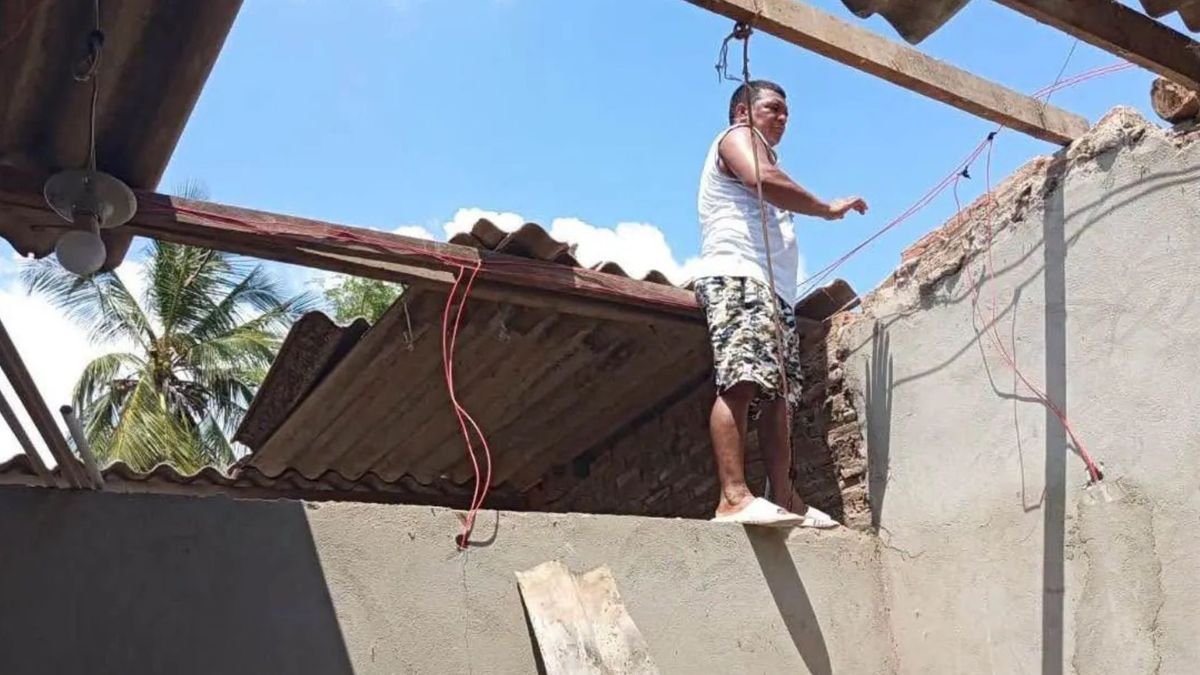 Vivienda destechada en el Magdalena