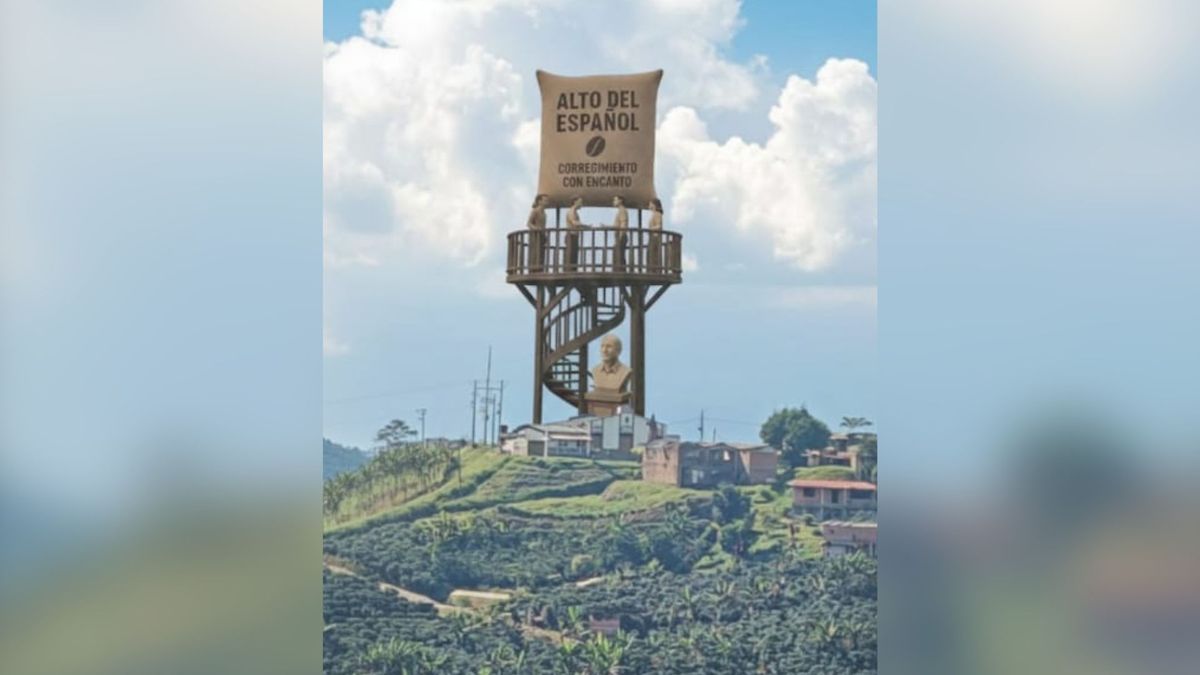 En Santa Rosa de Cabal construyen un saco de café gigante