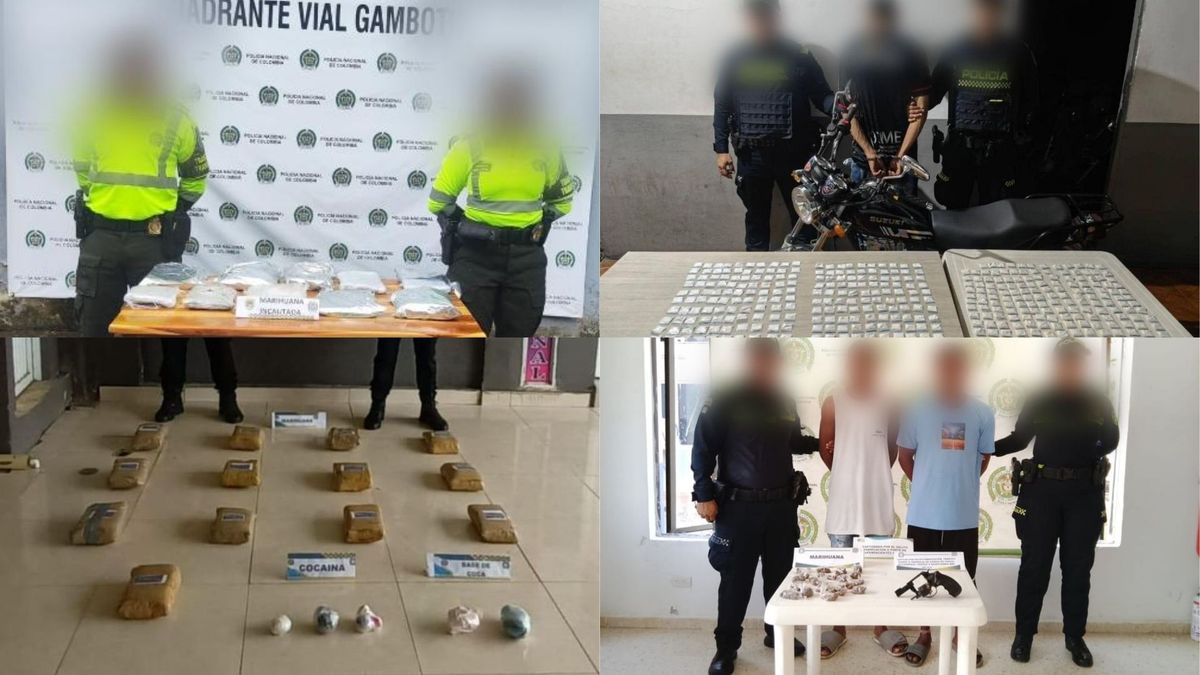 Policía incauta más de 8.100 dosis de drogas en operativos contra el microtráfico en Bolívar