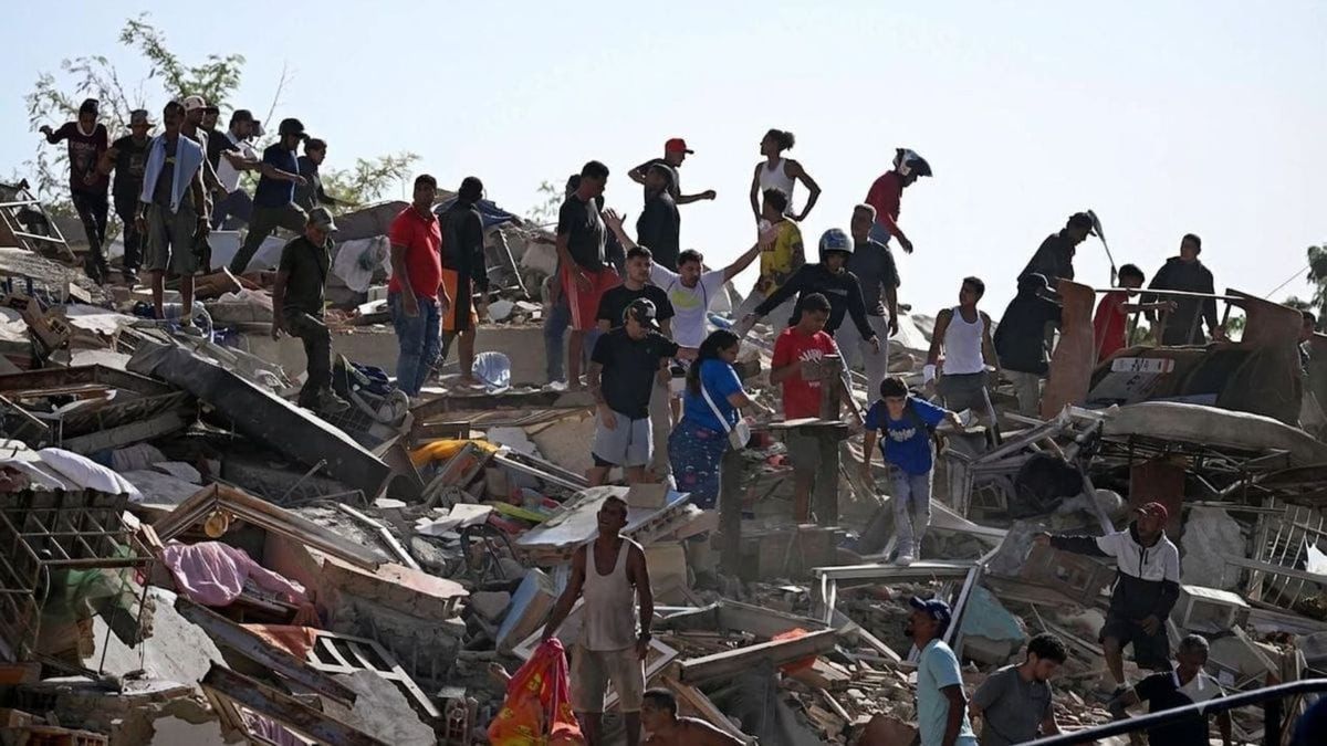 Damnificados por terremoto en Venezuela
