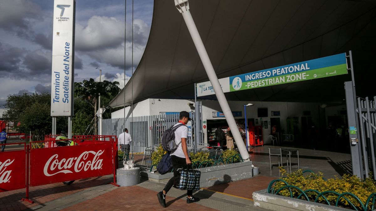 Viajero llegando a la Terminal del Norte