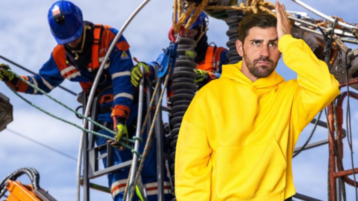 Técnicos de Enel - hombre molesto