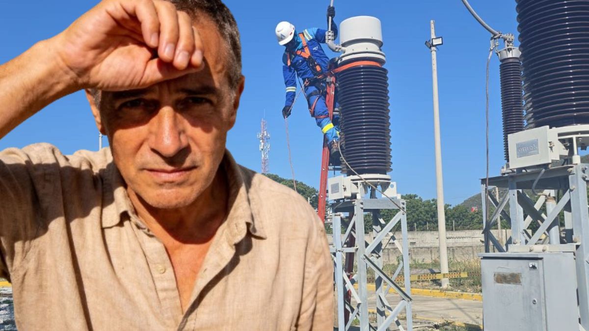 Técnico de Air-e - hombre con calor