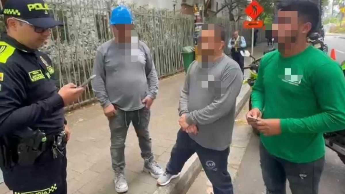 Sancionados en Medellín.