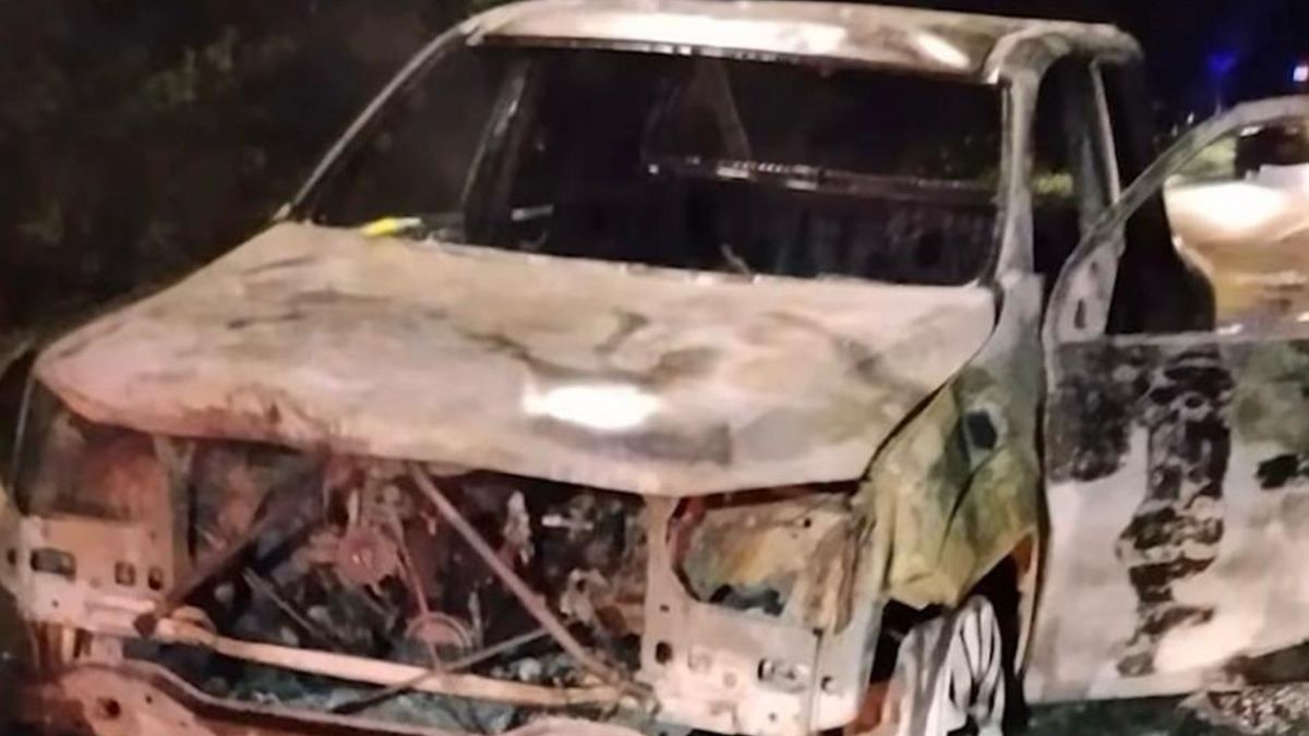 Escena del accidente en Antioquia.