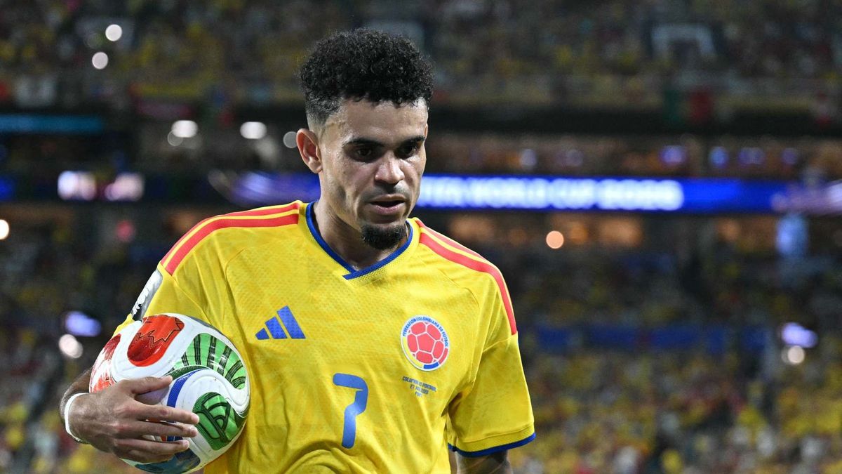 Luis Díaz, en el partido contra Portugal. Mundial 2026.