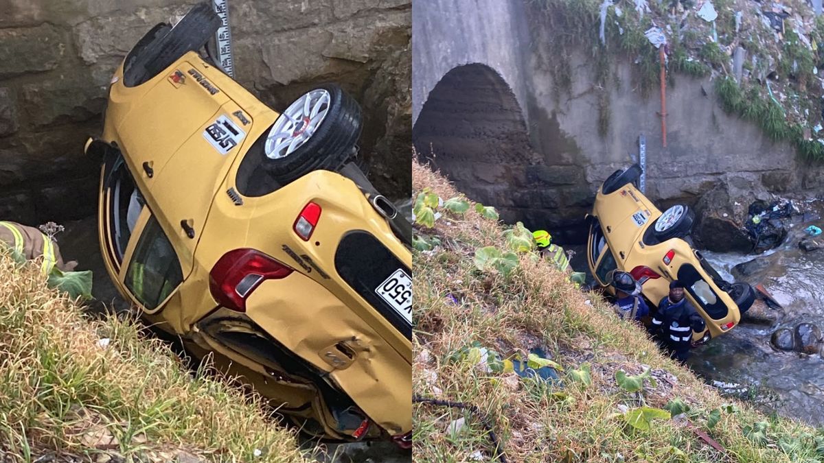Taxista cayó al caño de Yomasa