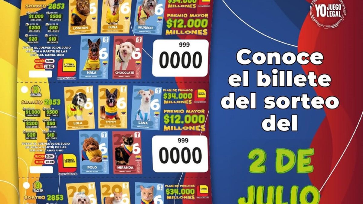 Lotería de Bogotá julio 2 2026