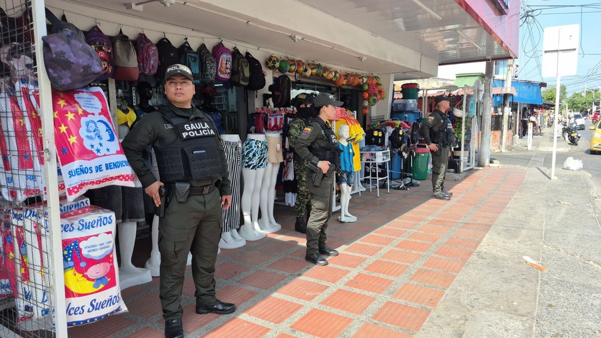 Operativos del Gaula en sectores comerciales de Barranquilla