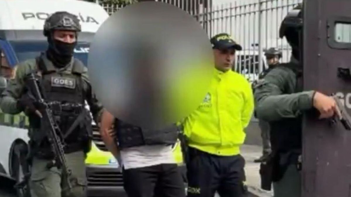 Momento de la captura de alias Palizada.