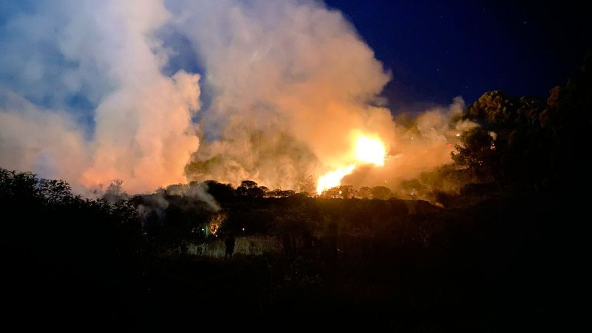 Incendio forestal en Soacha, Cundinamarca