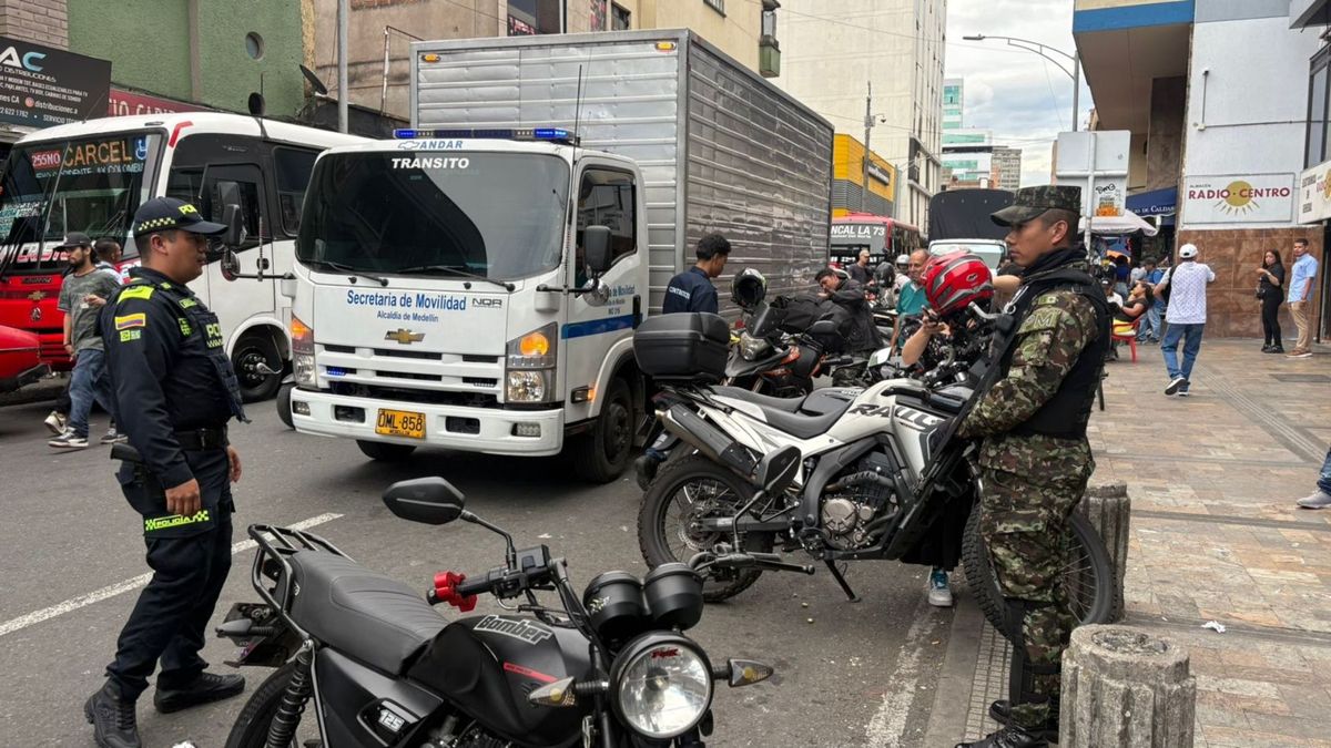 Operativos de las autoridades en el centro de Medellín