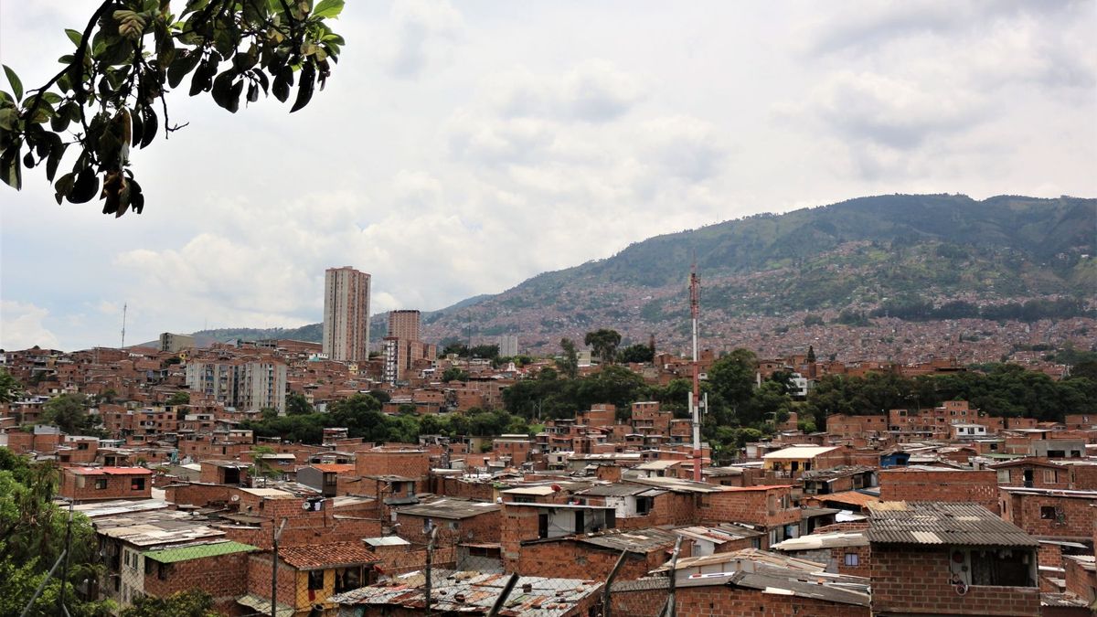 Panorámica de una de las comunas de Medellín
