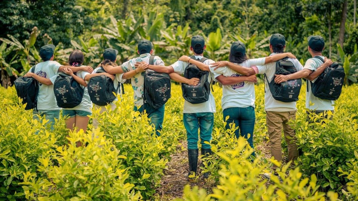 Estudiantes en zonas rurales de Colombia