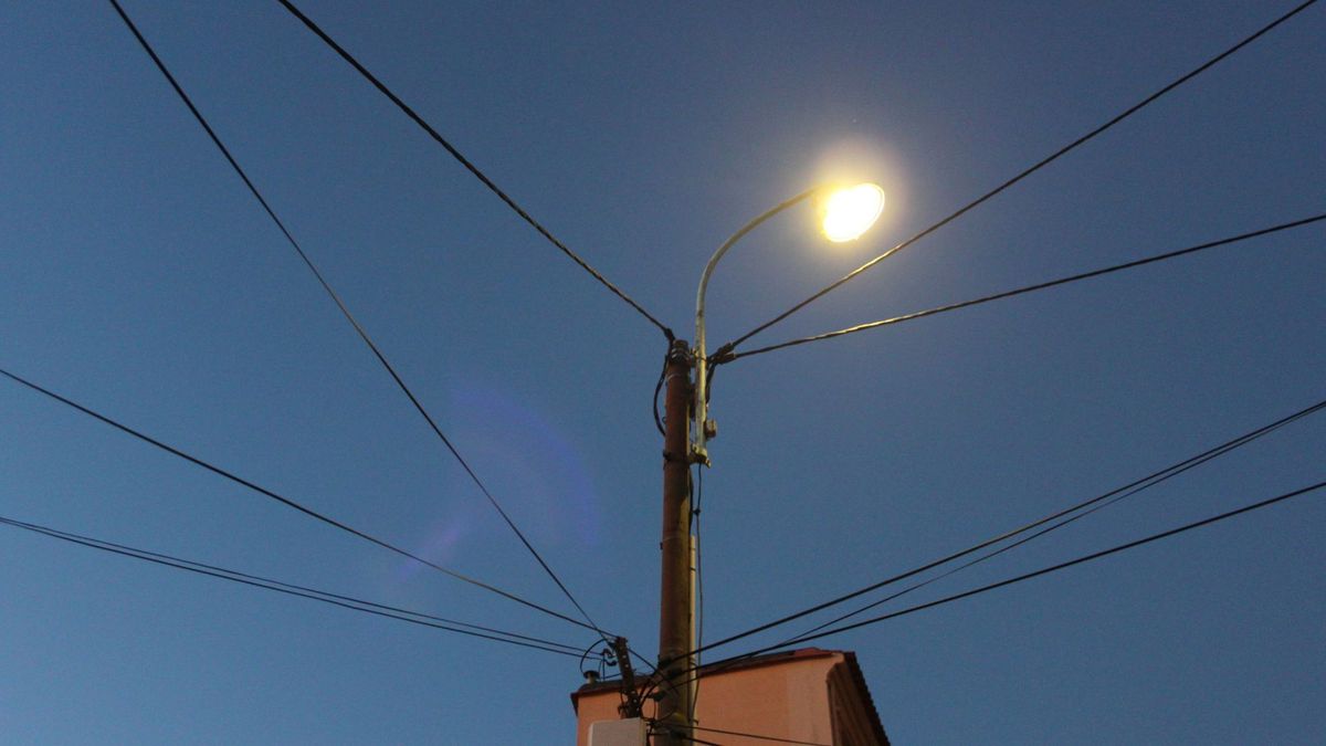 Poste de luz en Bogotá