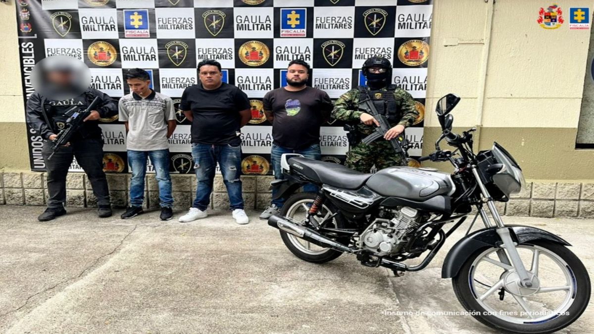Capturados por extorsión en Medellín