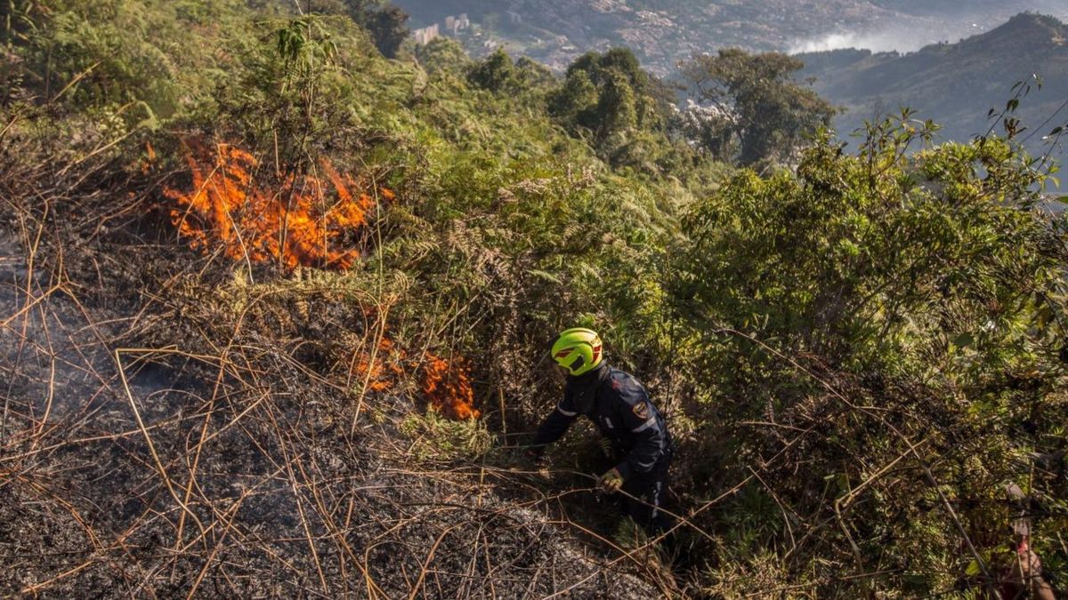 Incendios forestales Medellín.