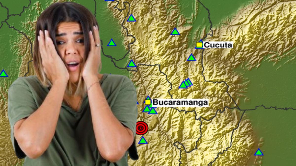 Sismo en Colombia - mujer asustada