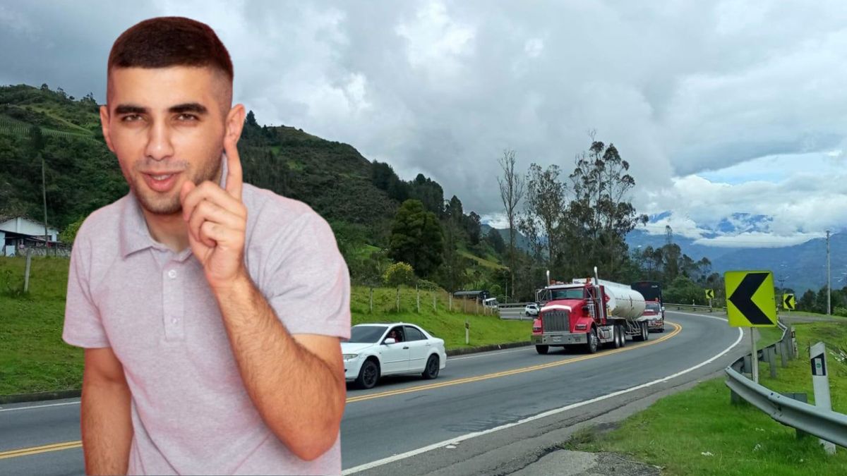 Vía Bogotá-Villavicencio - hombre molesto