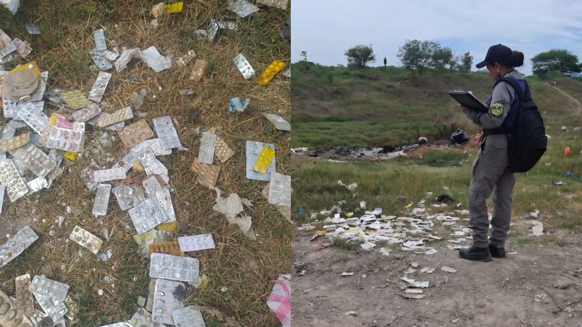 Encuentran medicamentos vencidos en un caño al sur de Cartagena
