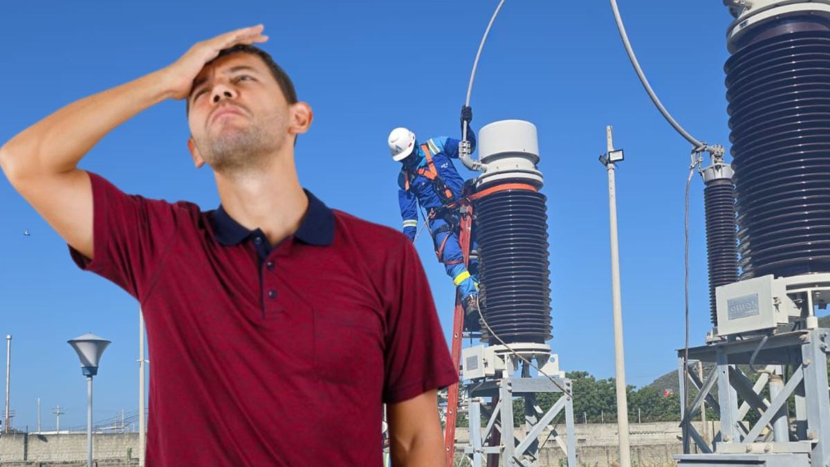 Técnicos de Air-e - hombre con calor