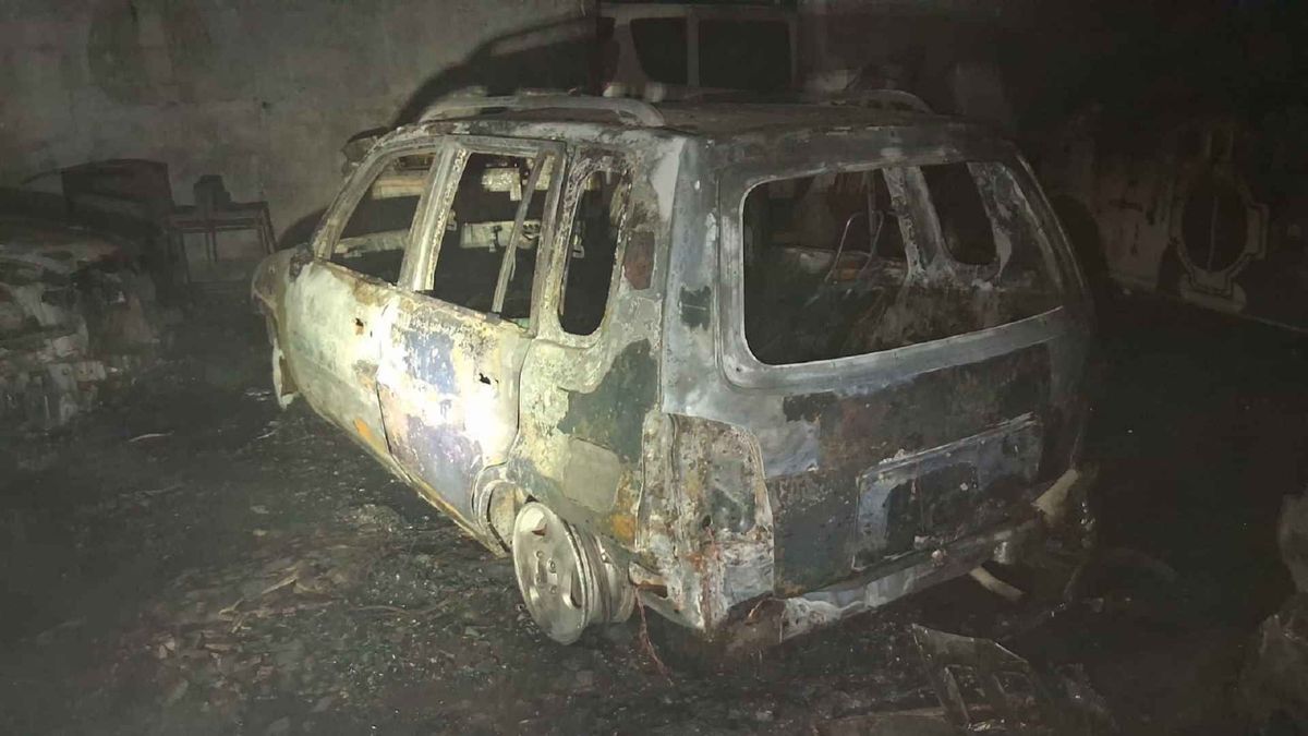 Carro quemado Neiva