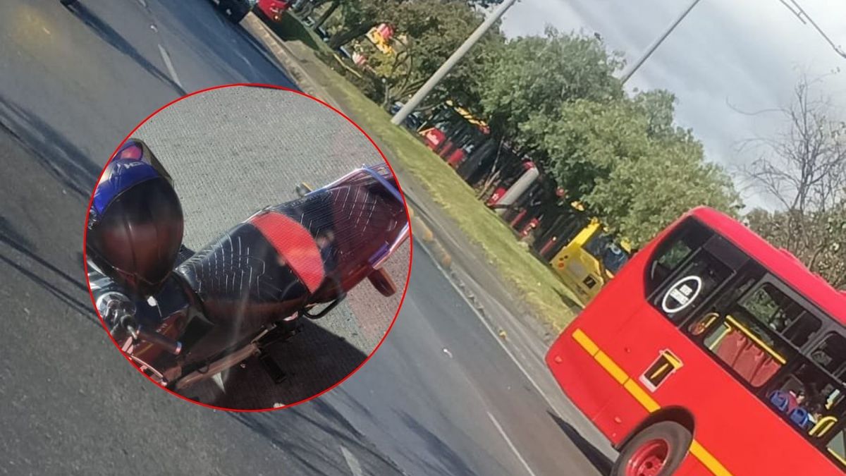 Choque en la autopista Norte este martes
