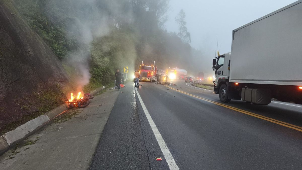 Accidente en la vía al Llano