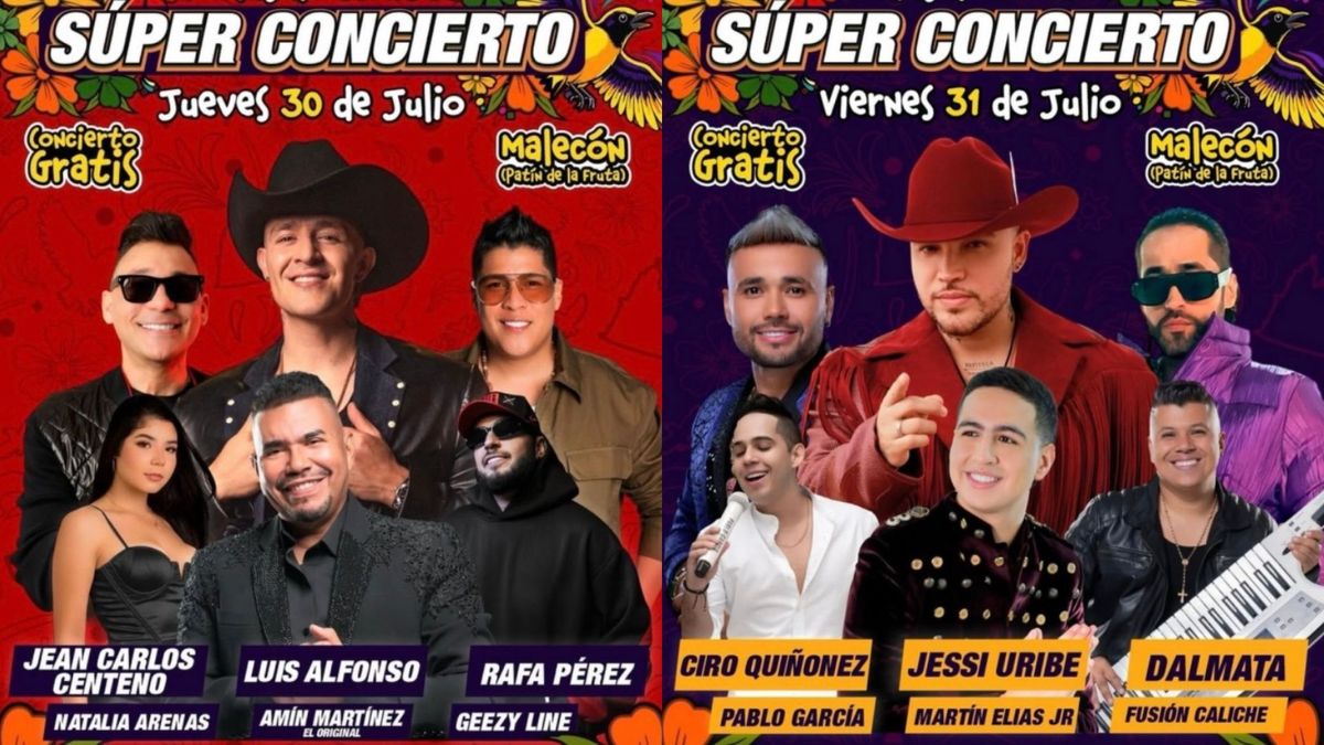 Super Conciertos gratis - Ferias de Cúcuta 2026