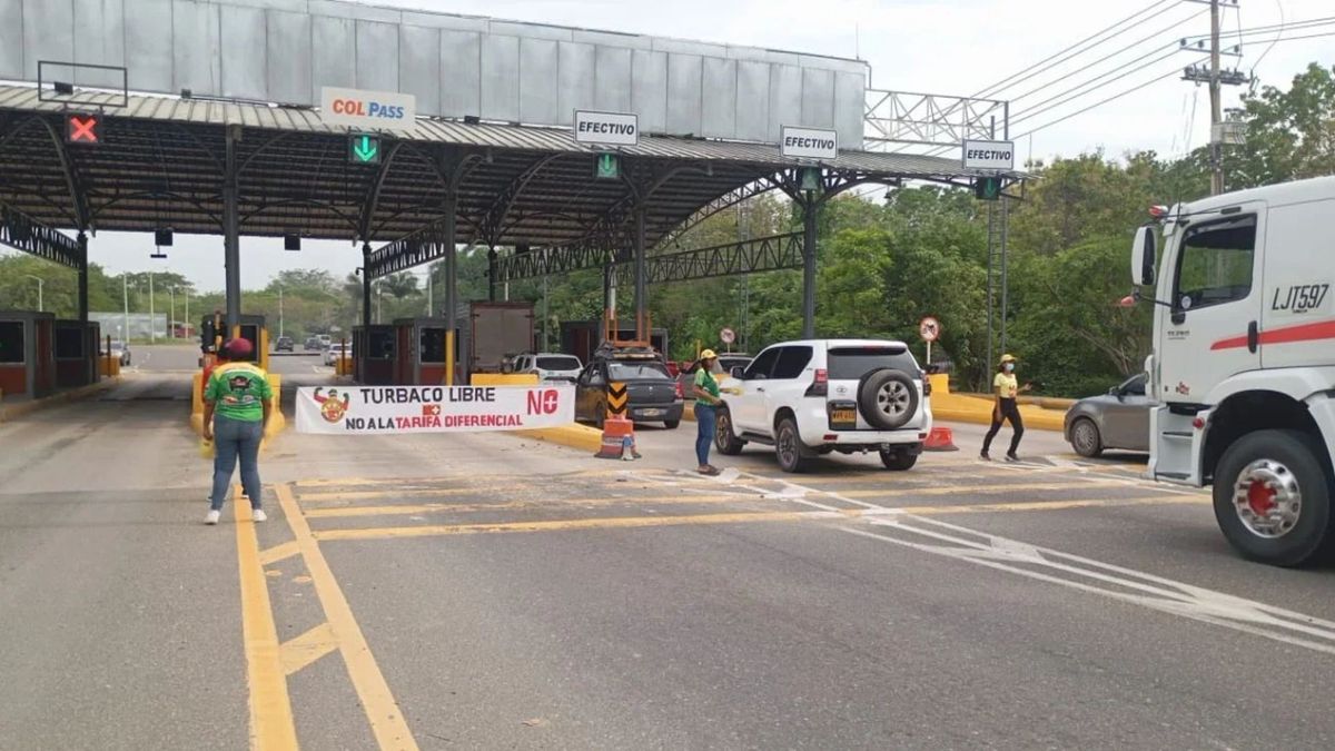 Protesta peaje de Turbaco, Bolivar