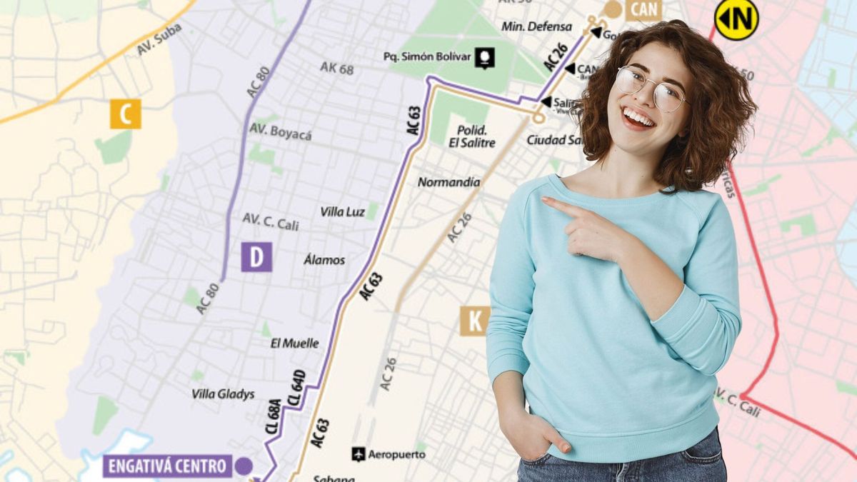¿Cuál es el recorrido de la ruta D276 Engativá Centro - K276 CAN?