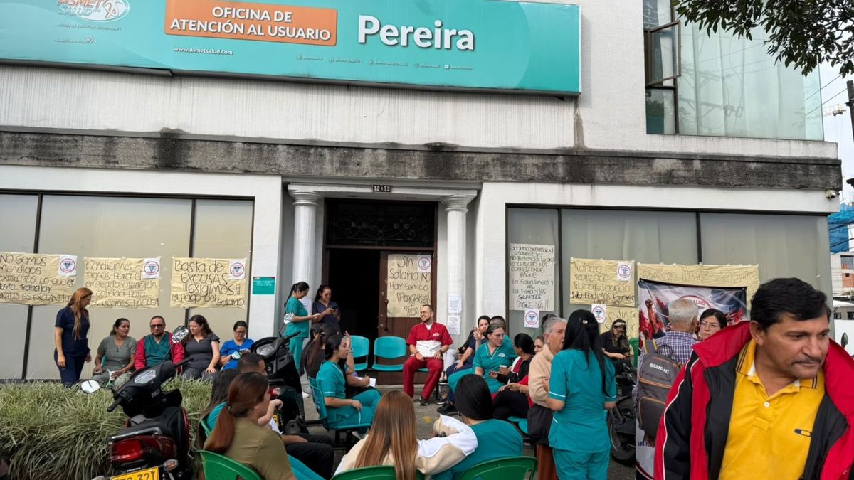 Protesta de Asmet Salud en Risaralda