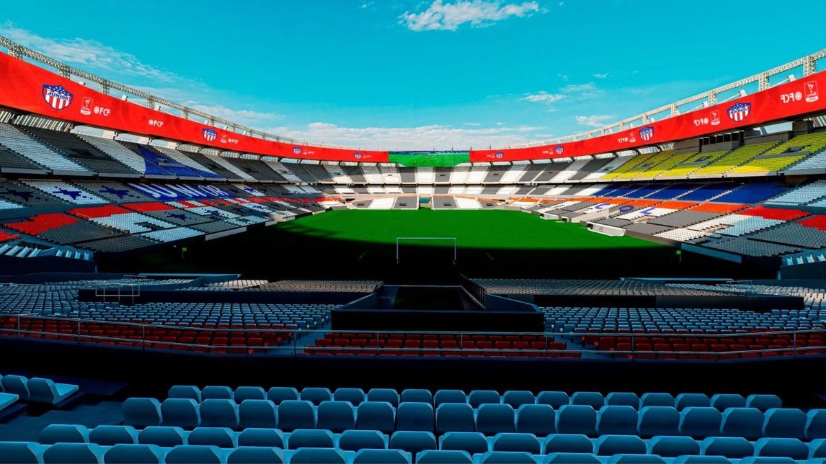 Proyección del estadio Metropolitano de Barranquilla