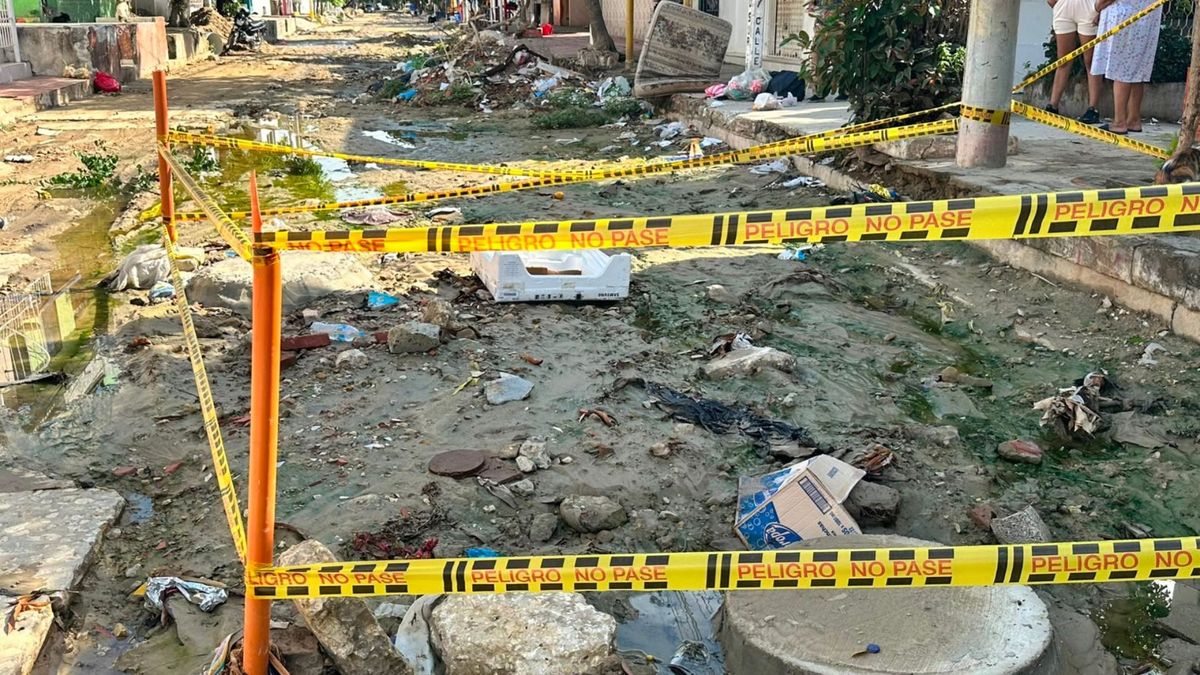 Cuadra convertida en basurero en Barranquilla