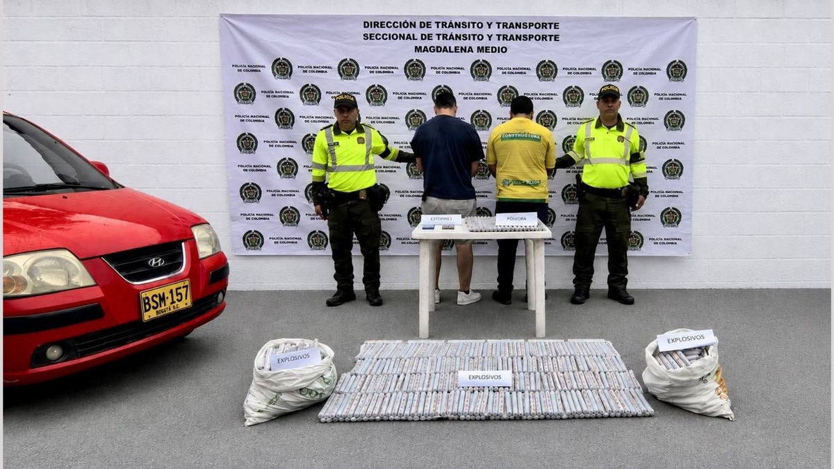 Capturados con explosivos en Santander