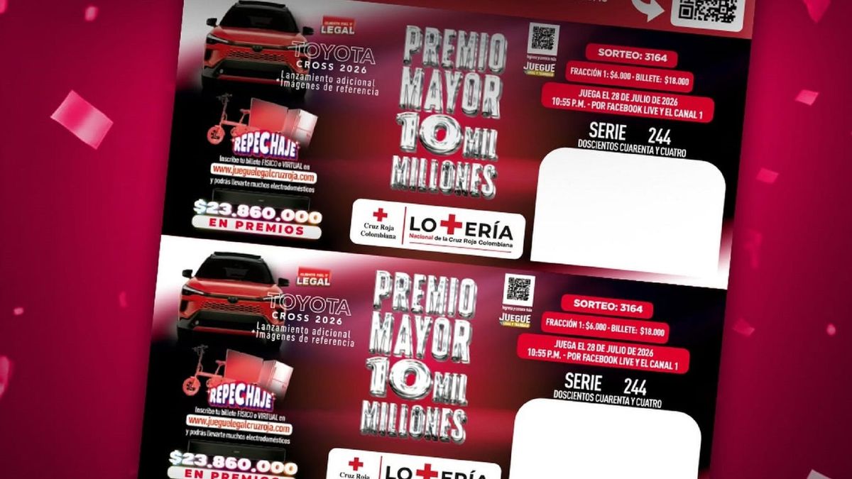 Lotería de la Cruz Roja julio 28 2026
