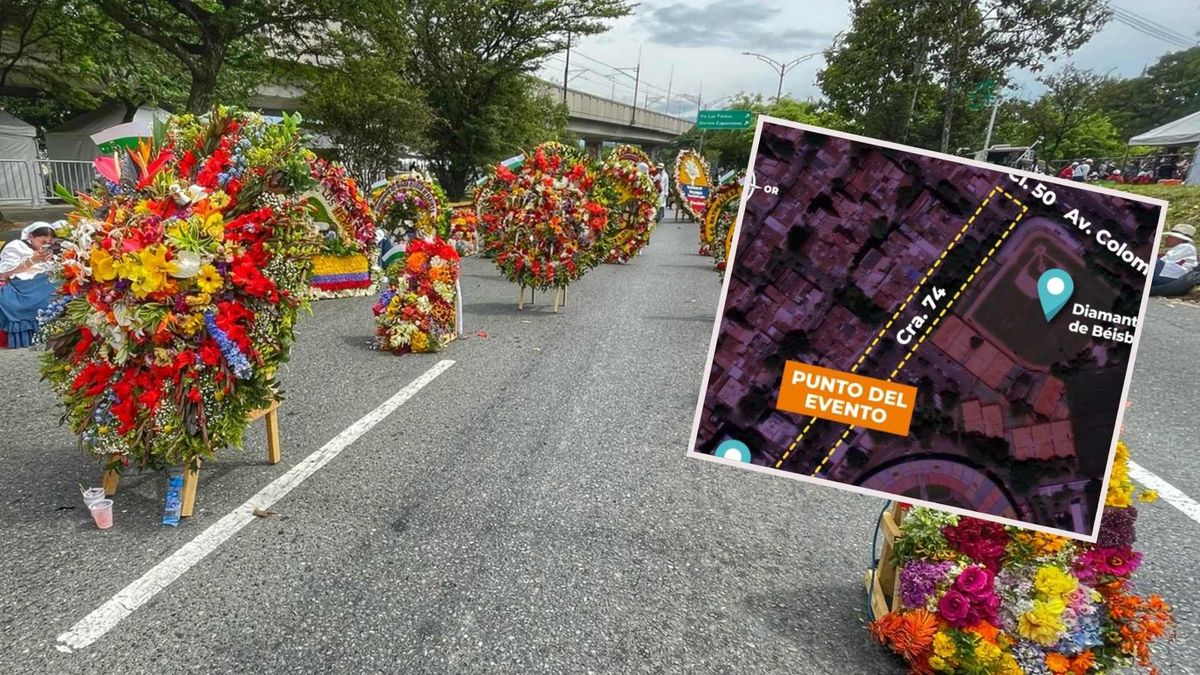 Cierres viales en Medellín por la Feria de las Flores 2026.