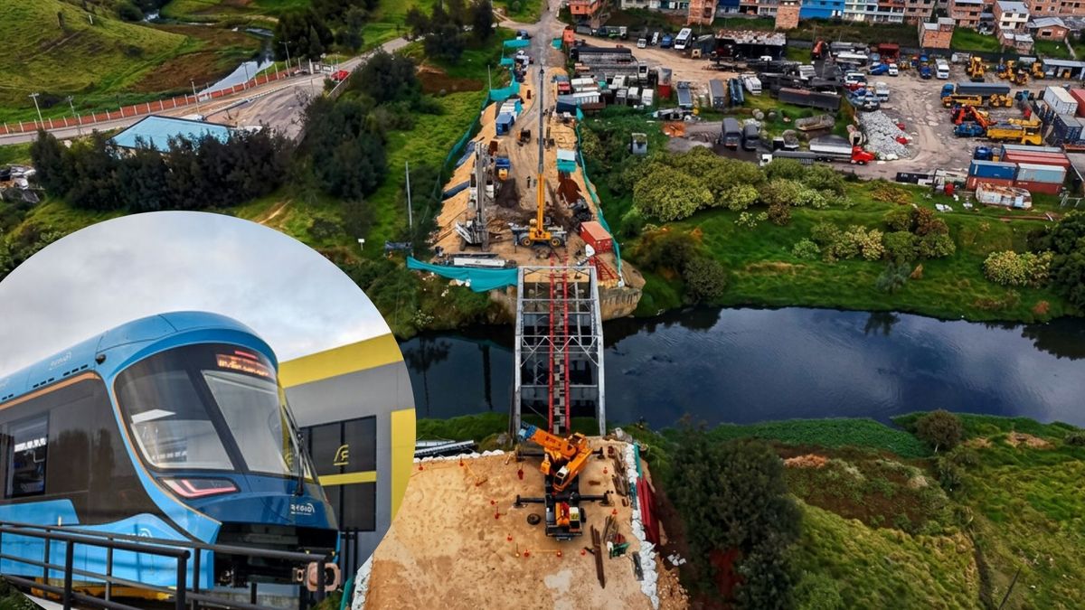Arrancó obra del puente del Regiotram en río Bogotá