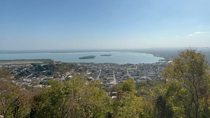 Panorámica de Cartagena desde el mirador en el cerro de La Popa