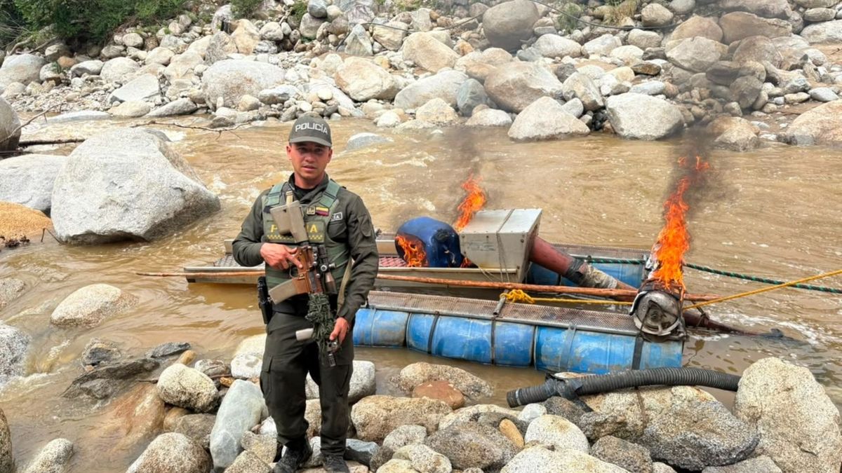 Operativo contra la minería ilegal en Antioquia