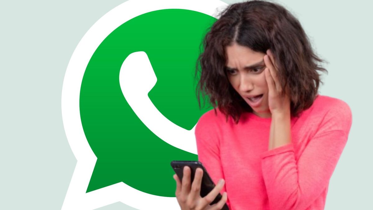 Logo de WhatsApp - mujer sorprendida