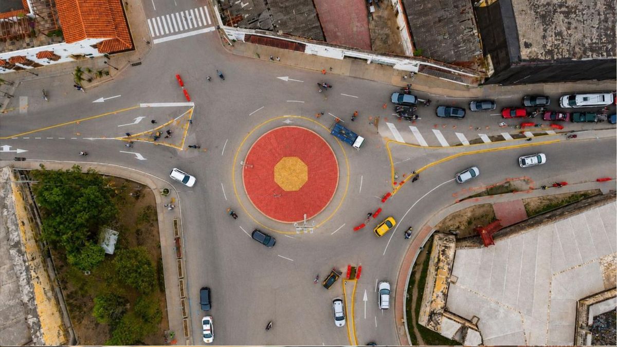 Obras viales en Cartagena