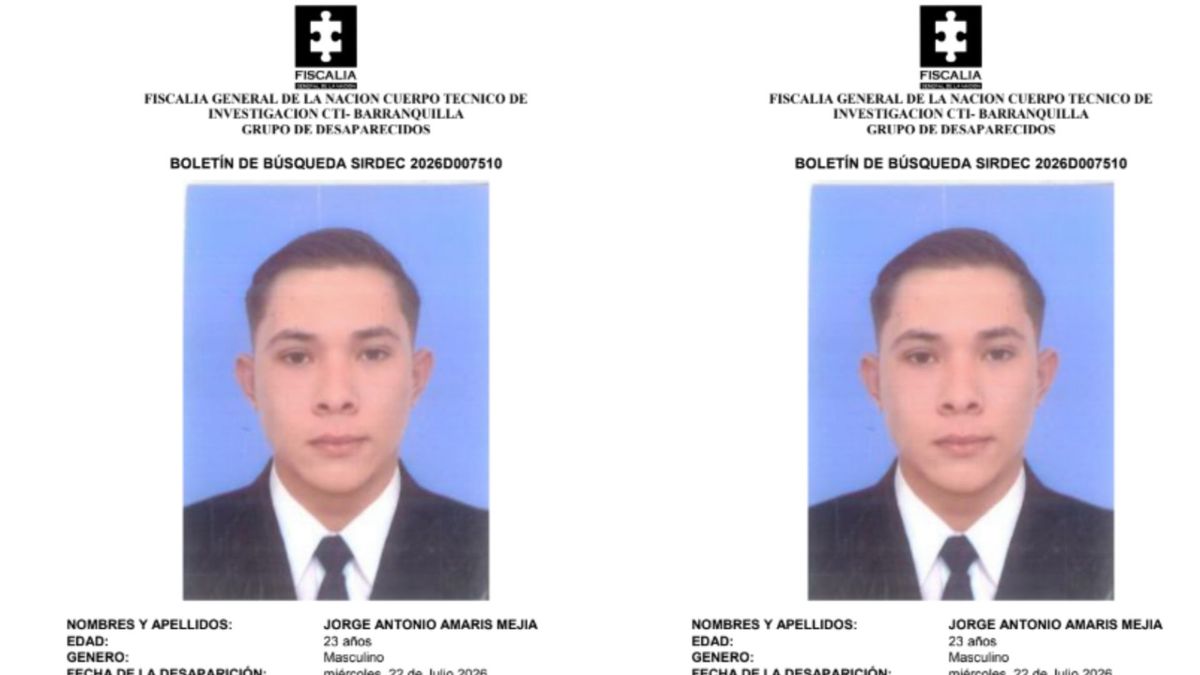 Jorge Antonio Amaris Mejia desaparecido