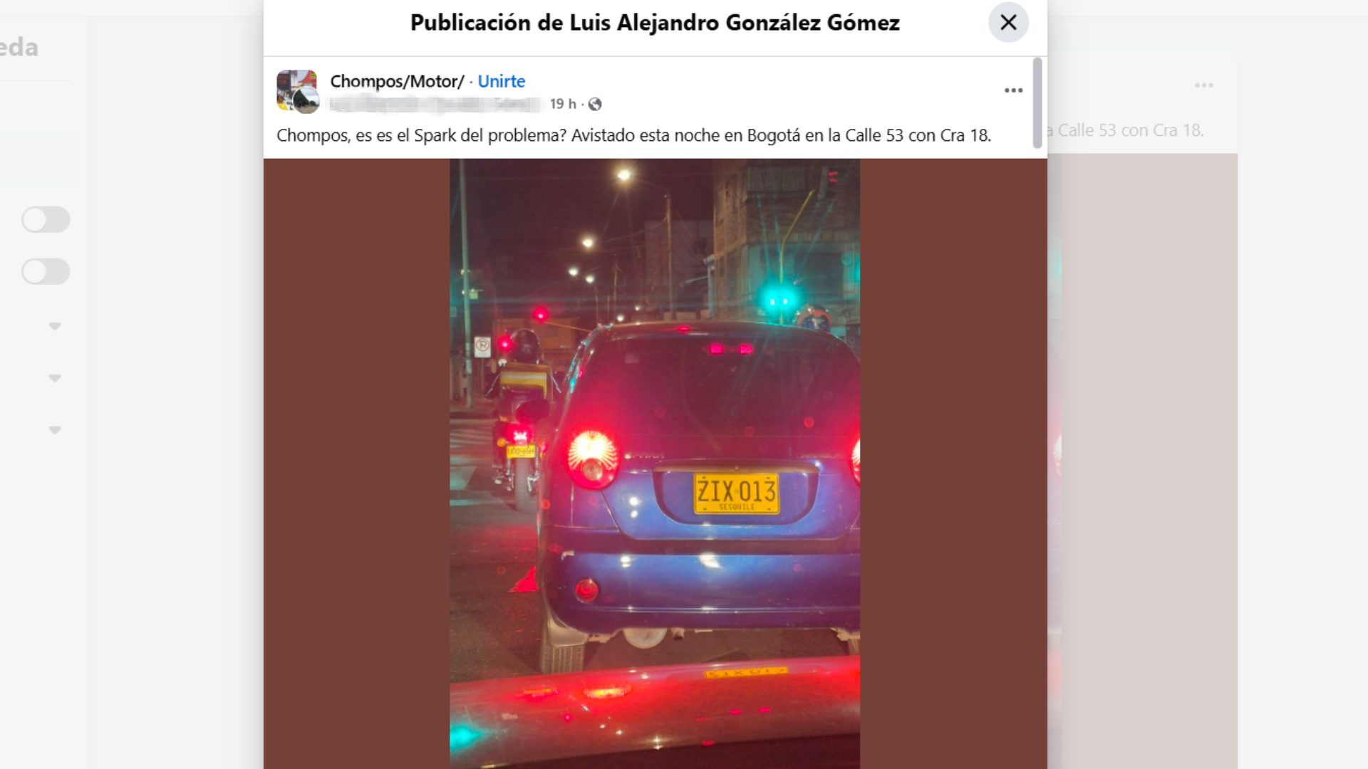 Nueva foto del Spark azul.