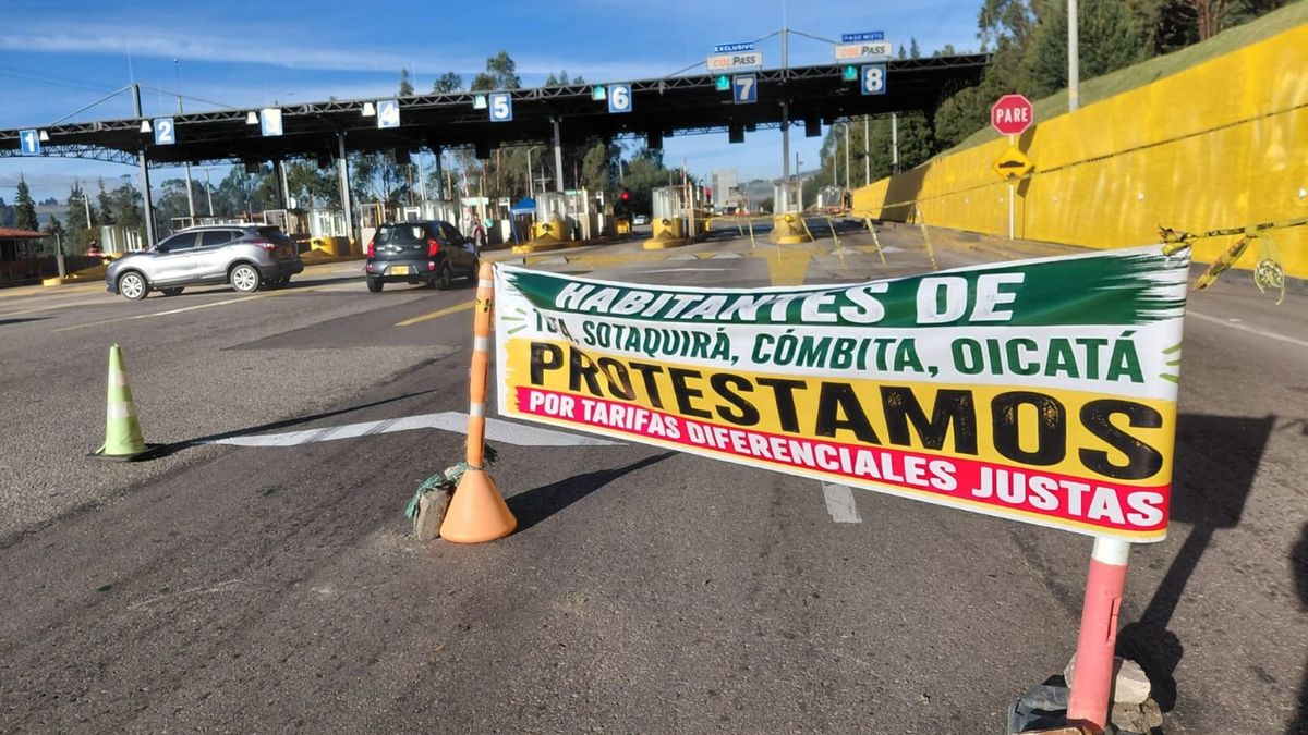 Finaliza protesta en peaje de Tuta, vía Tunja - Paipa